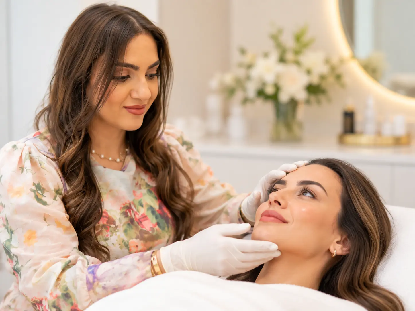 Doctor-led facial consultation at a cosmetic clinic